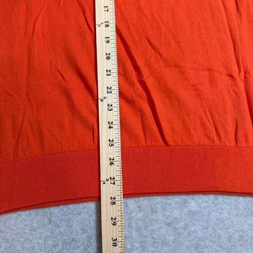 PGA Tour Mens Classic Argyle Golf Sweater Vest Orange V-Neck XL RN37763 - Picture 7 of 8